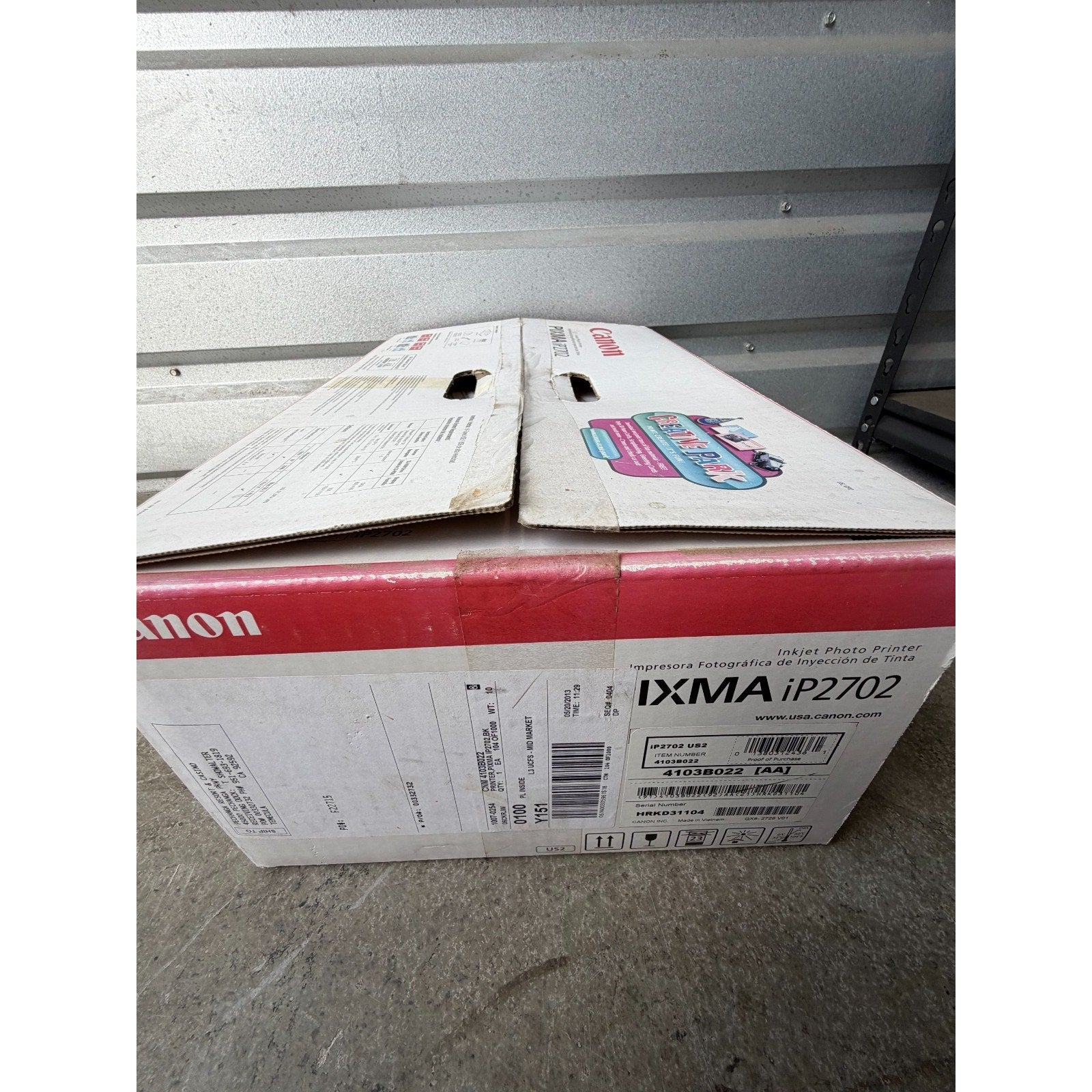 VINTAGE SEALED PACKAGE Canon Pixma iP2702 Inkjet Photo Printer