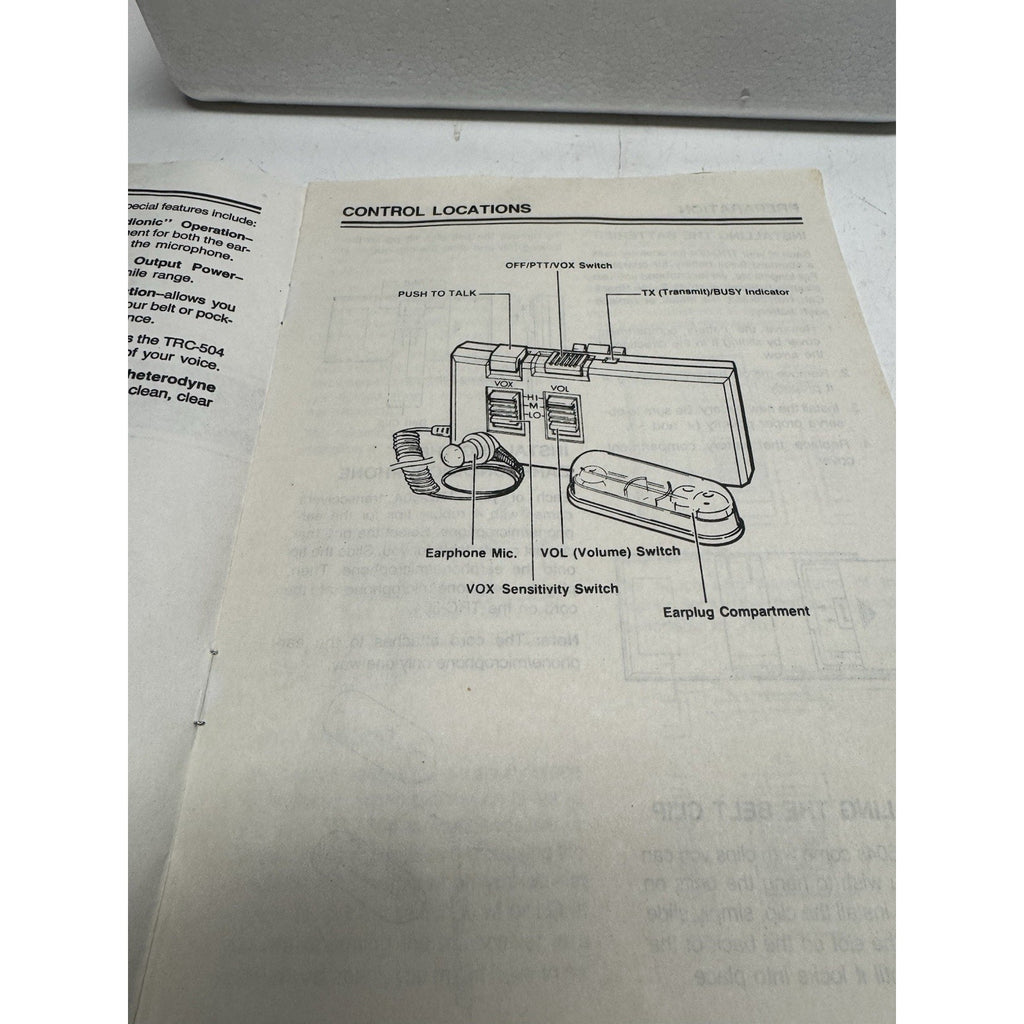 VINTAGE Realistic 21-404 Voice-Operated Two-Way Audionic Communication System