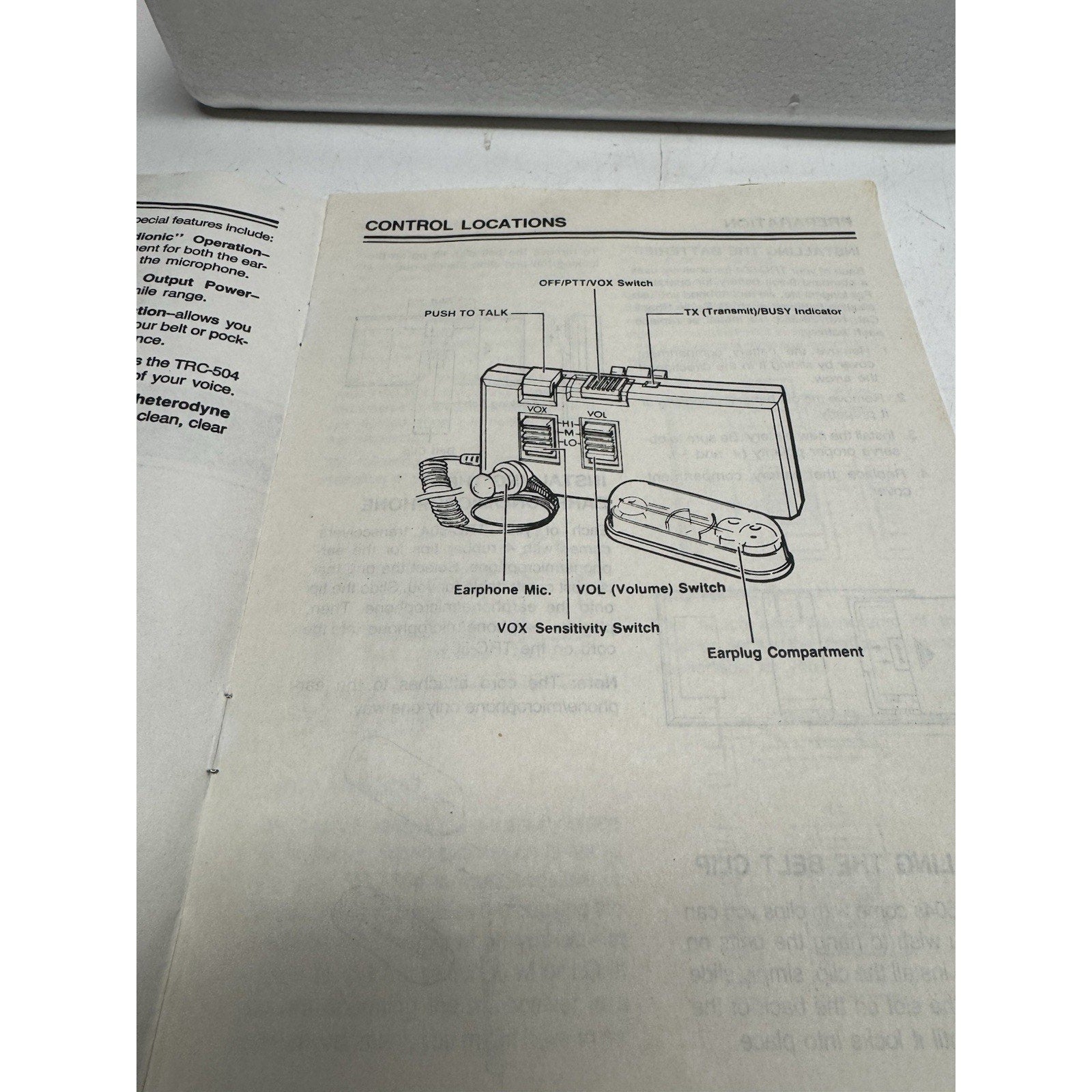 VINTAGE Realistic 21-404 Voice-Operated Two-Way Audionic Communication System