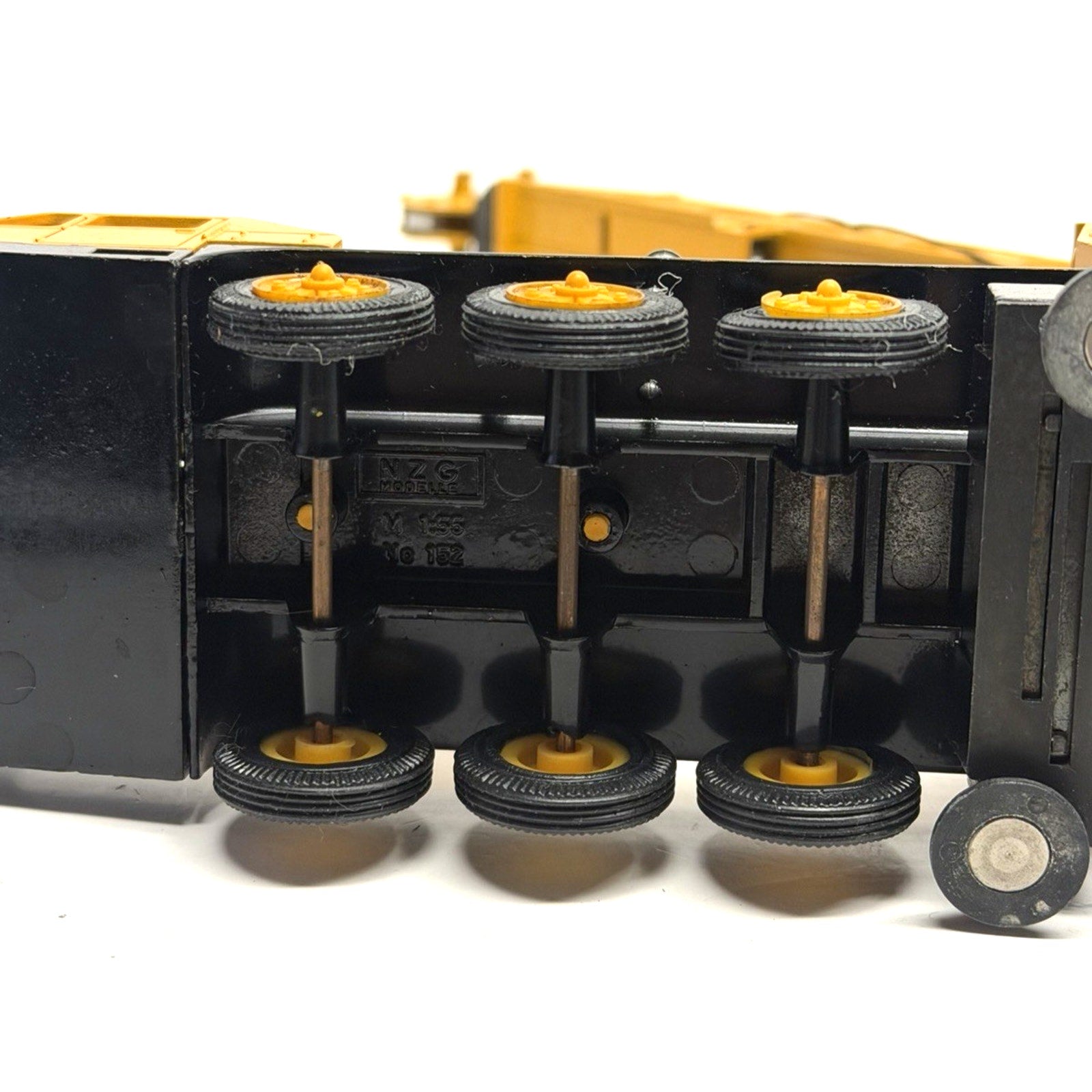 Vintage NZG 152 Grove TM1500 Mobile Crane - Yellow 1/55 Die-cast Made In Germany