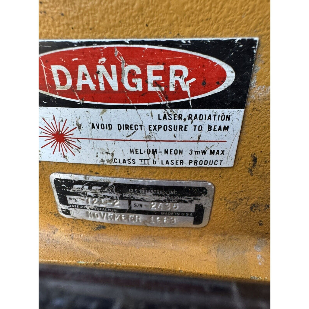 VINTAGE 1983 CLS AccuSweep 721 Rotary Leveling Laser Level