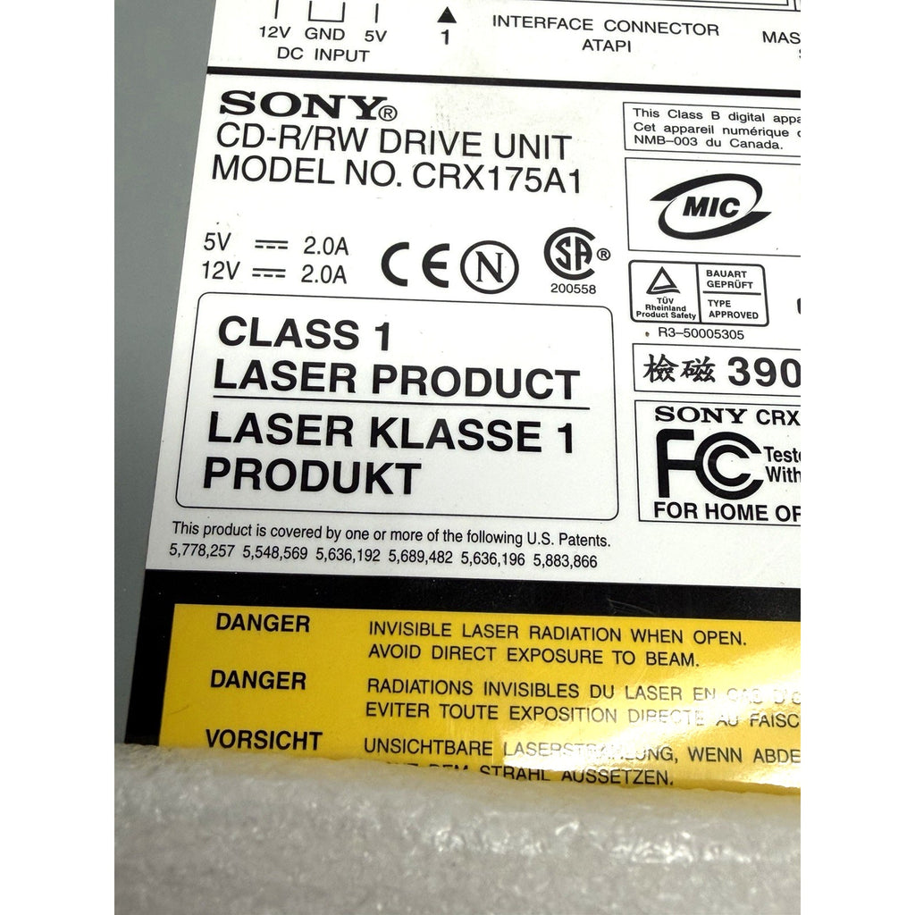 VINTAGE NOS Sony CRX175A1 CD-R/RW Drive Unit