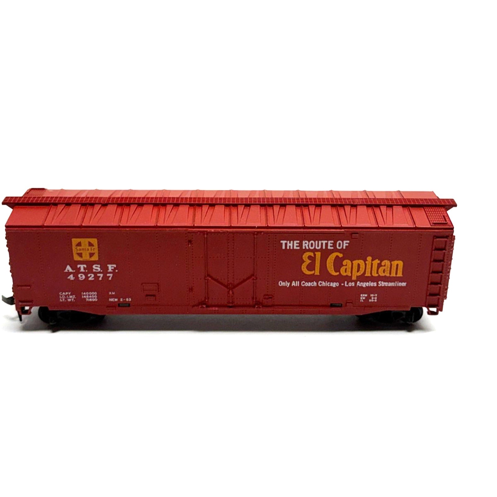 Vintage Tyco HO scale El Capitan Santa Fe ATSF 49277 Box Car