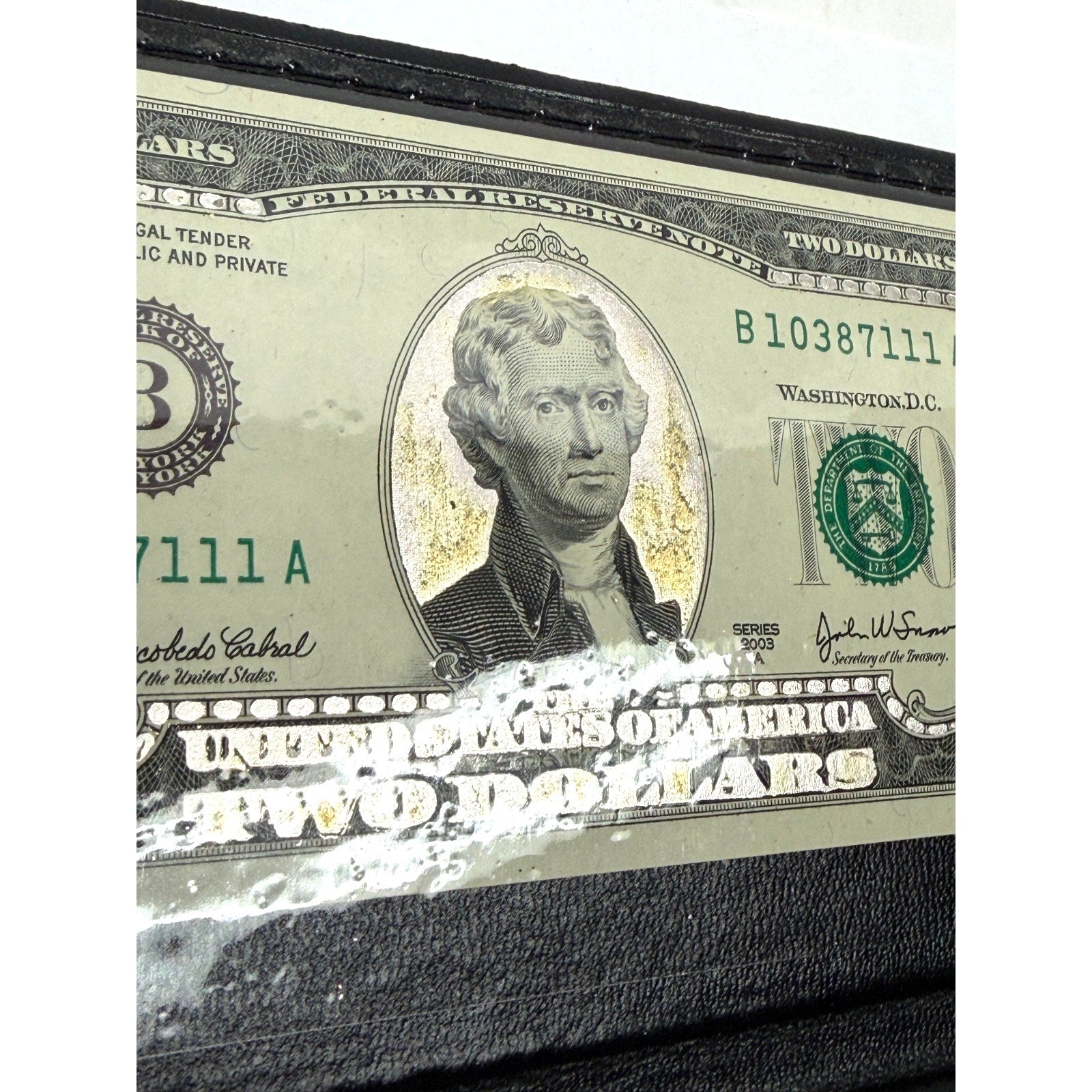 Vintage Series 2003 $2 Two Dollar Bill Note - Authentic Uncirculated - WRME Port