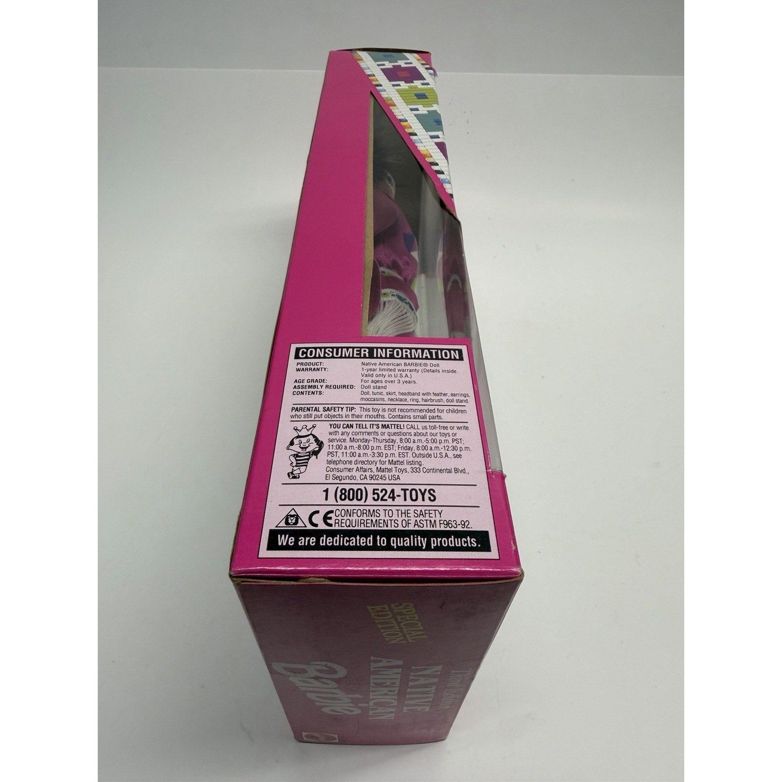 VINTAGE Mattel NATIVE AMERICAN BARBIE Doll 1994 Dolls of the World 3RD Edition