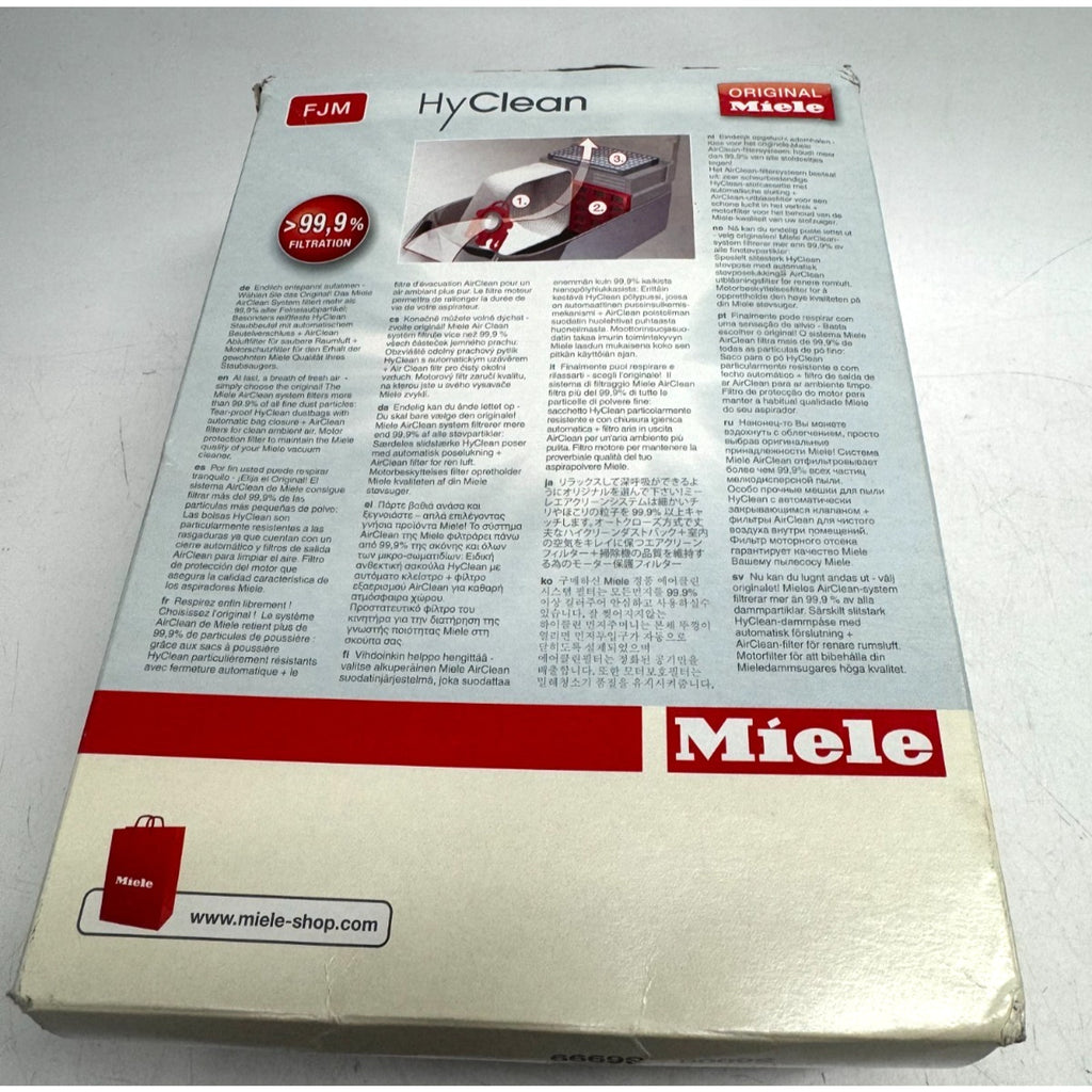 Miele FJM AirClean Filter Bags & Filters. New & Sealed. Made in Belgium Original