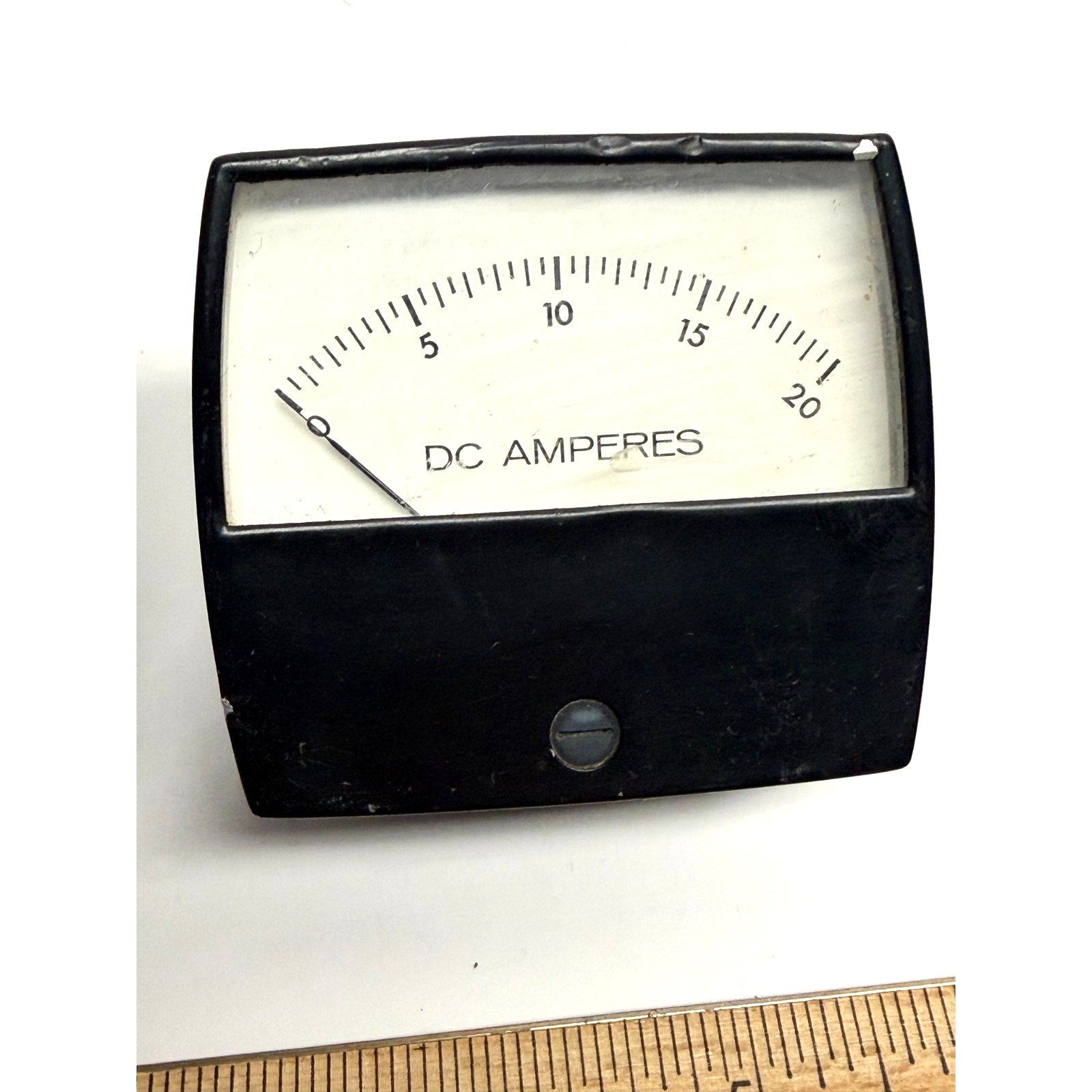 Vintage lot of 2 Analog DC Volts 0-10 and Amperes 0-20