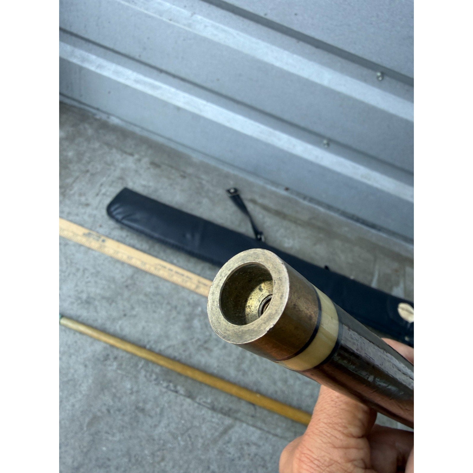 Vintage Blue Diamond Cue 2 Piece Pool Stick With Case