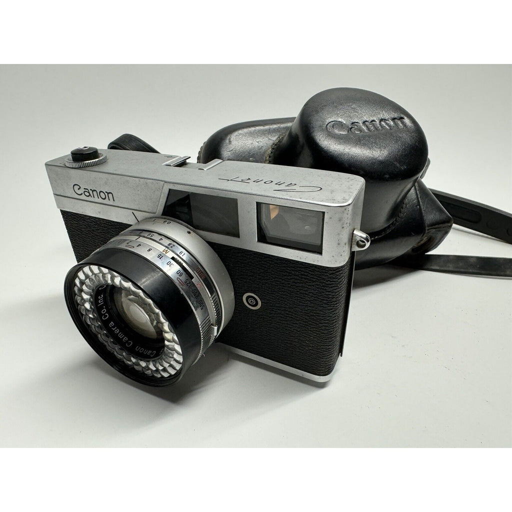 VINTAGE Canon Canonet 35mm Silver Point & Shoot Film Camera Made in JAPAN