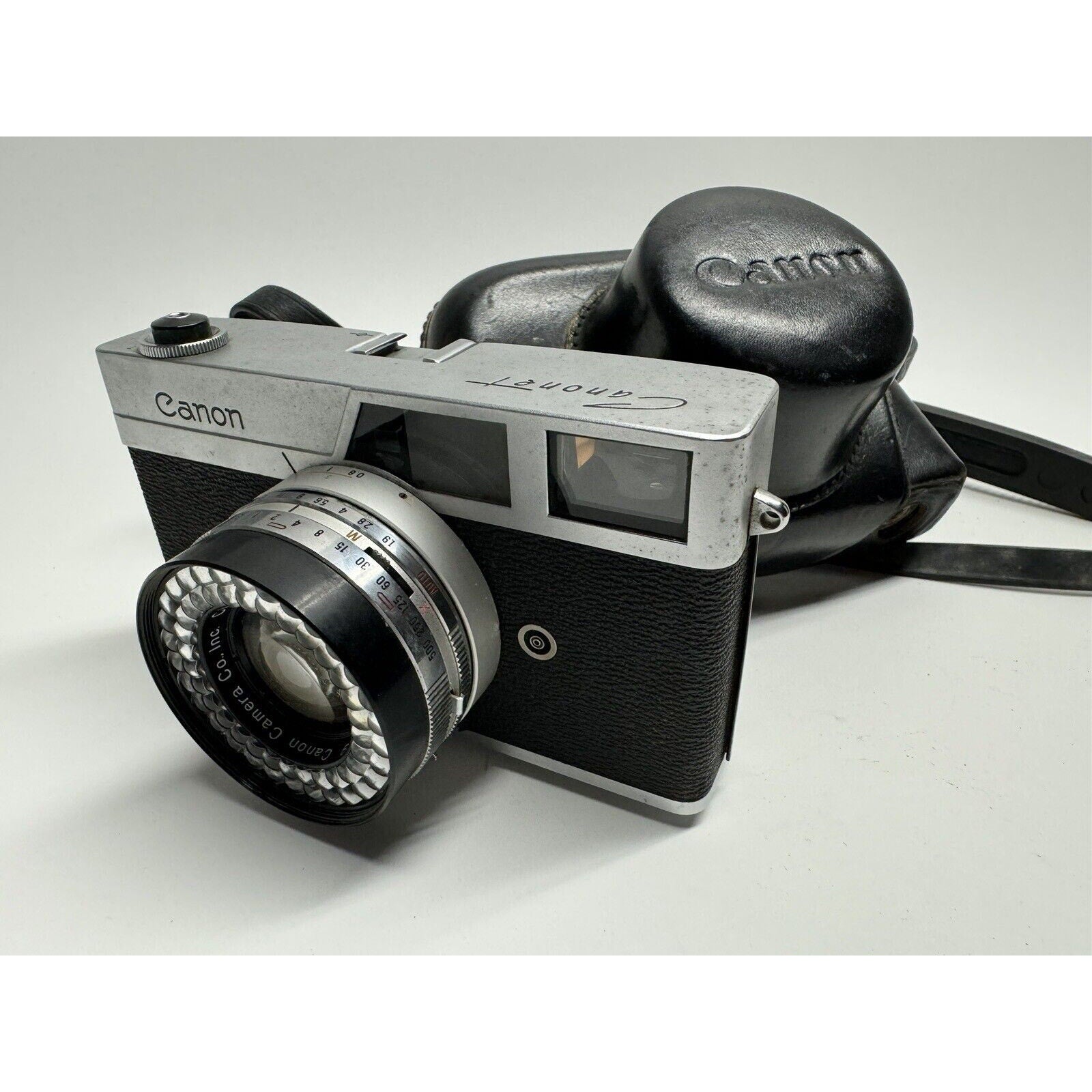 VINTAGE Canon Canonet 35mm Silver Point & Shoot Film Camera Made in JAPAN