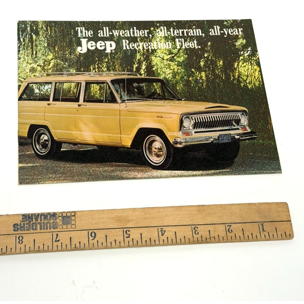 Vtg Original 1967 1968 Jeep Recreation Fleet Sales Brochure 67 68 Wagoneer