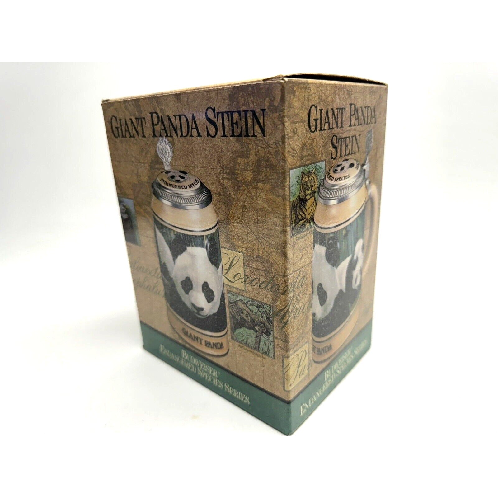 VINTAGE BUDWEISER ENDANGERD SPECIES SERIES CS173 GIANT PANDA 6 3/4" STEIN