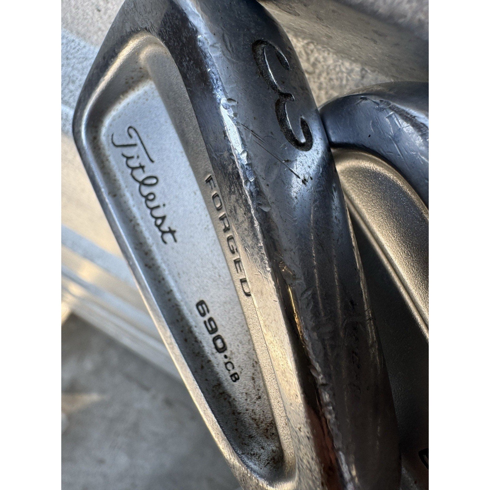 7 Pcs Titleist 690.CB FORGED 3-4-5-6-7-8-9 Iron set w/True Temper Dynamic Gold