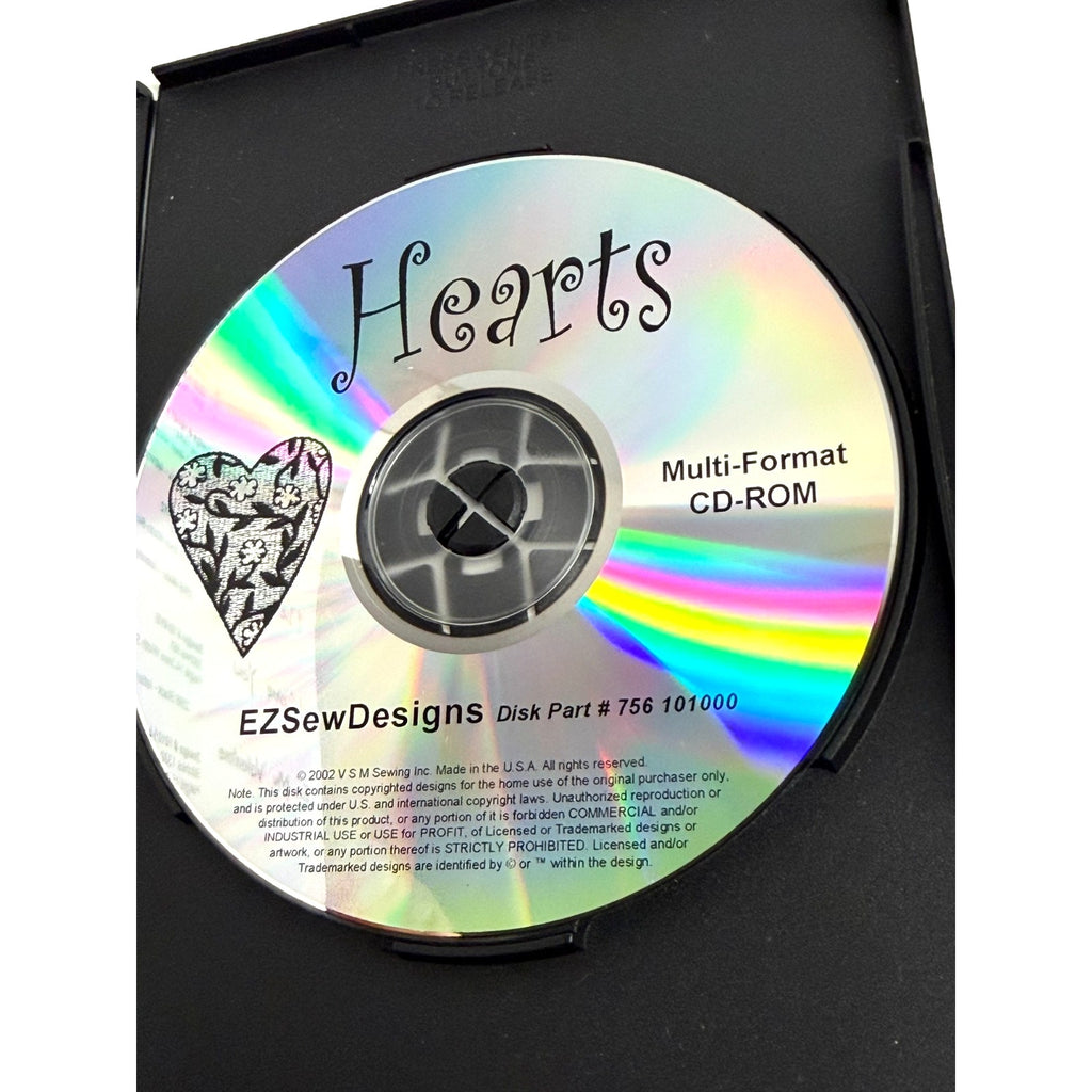 Vintage Lot of 3 EZSEWDESIGNS -Hearts, Occasions, Country Kittens embroidery