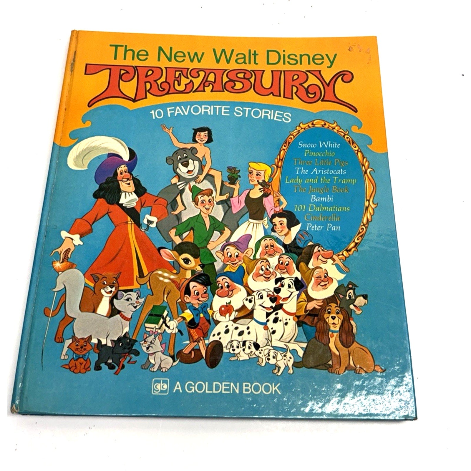 Vintage 1971 The Walt Disney Treasury Illustrated Book 10 Classic Stories