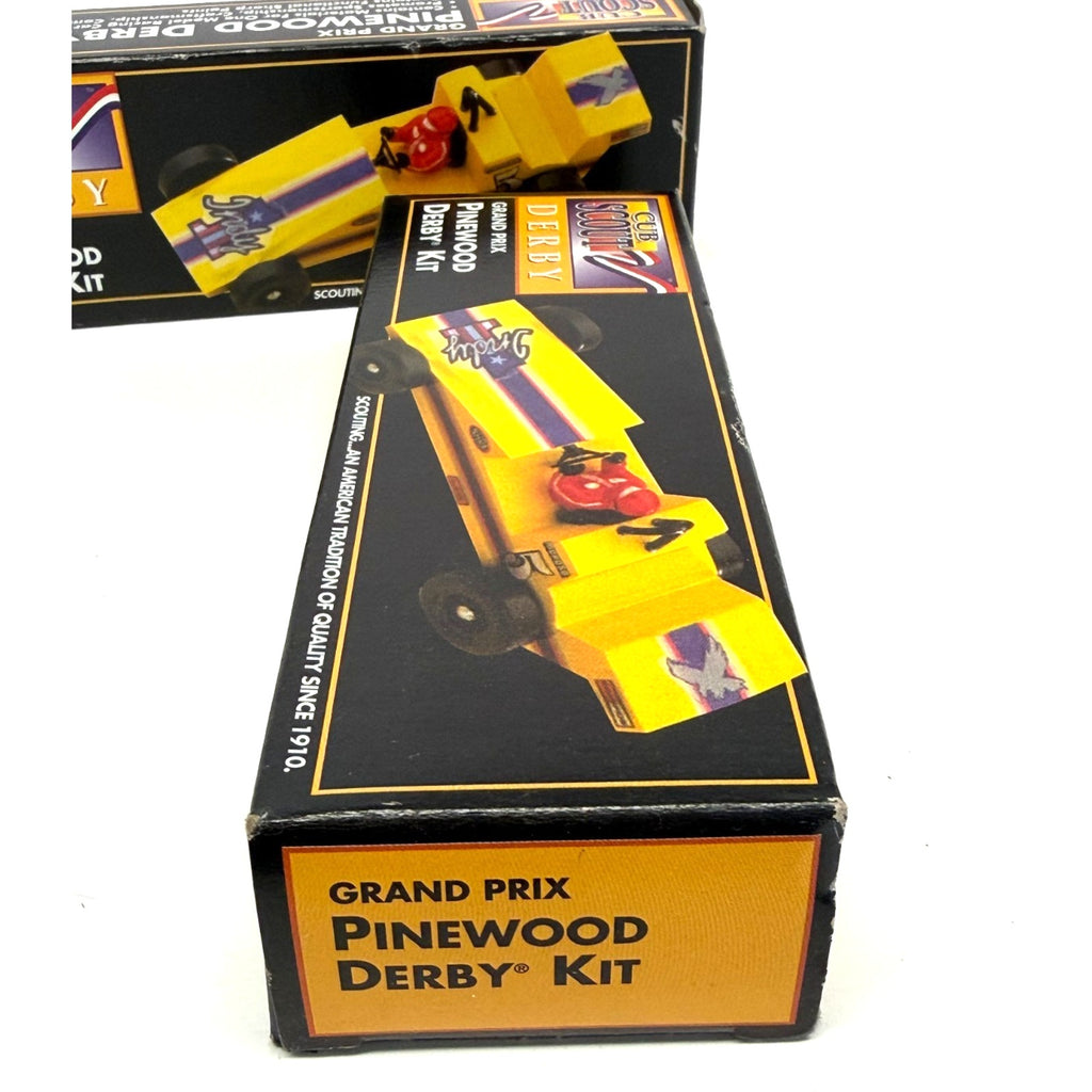 Vintage Lot of 2 Cub Scout Derby Grand Prix Pinewood Derby Car Kits # 17006 New