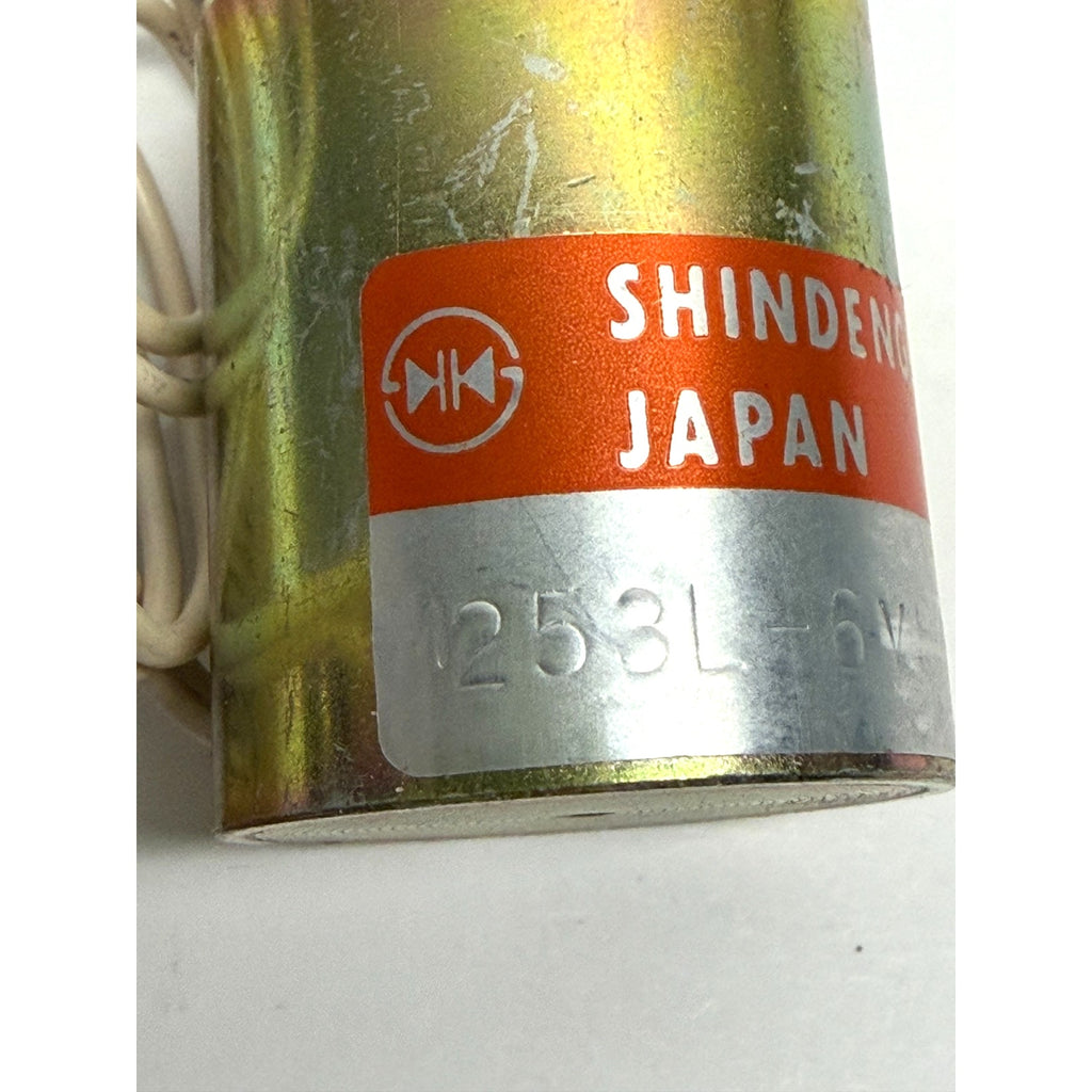 Vintage Shindengen M253L-6V DC Solenoid Japan - 6V Push-Pull Linear Actuator