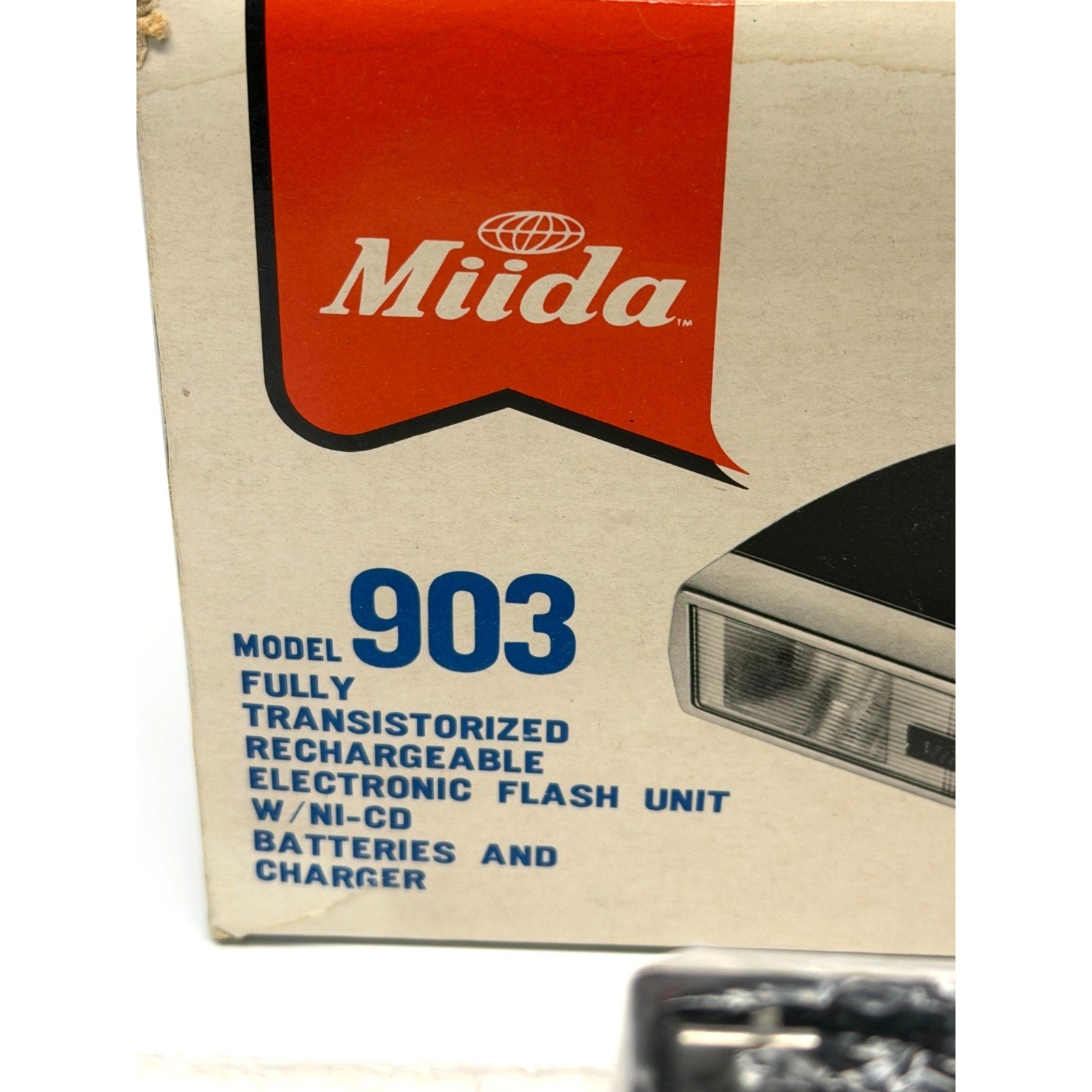 Vintage NEW Milda 903 Transistorized Electronic Camera Flash Unit w/ Box Manual