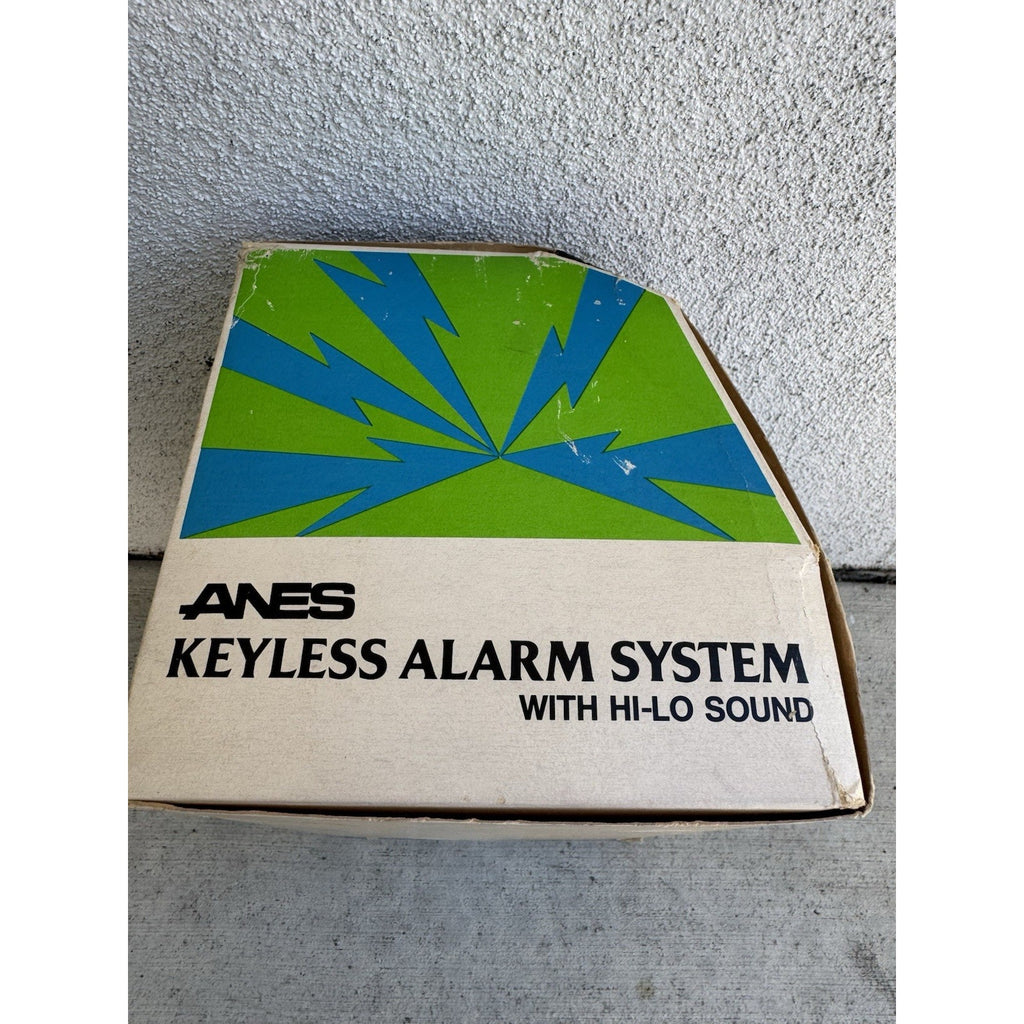 VINTAGE SEALED BOX ANES Keyless Alarm System W/Hi-Lo Sound Made in USA