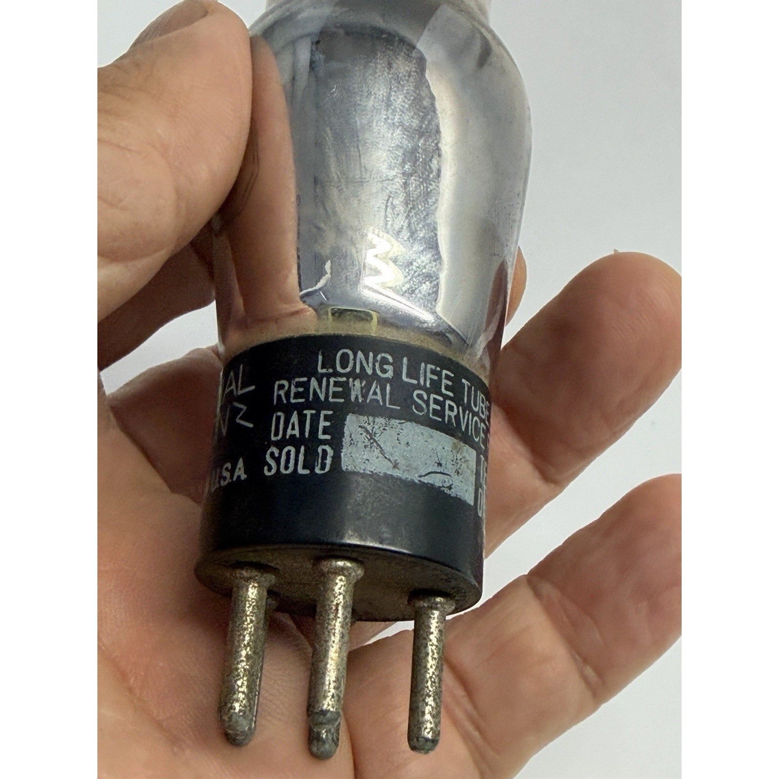 Vintage National Union 37 Vacuum Tube Globe 1930's Triode for AM Radios