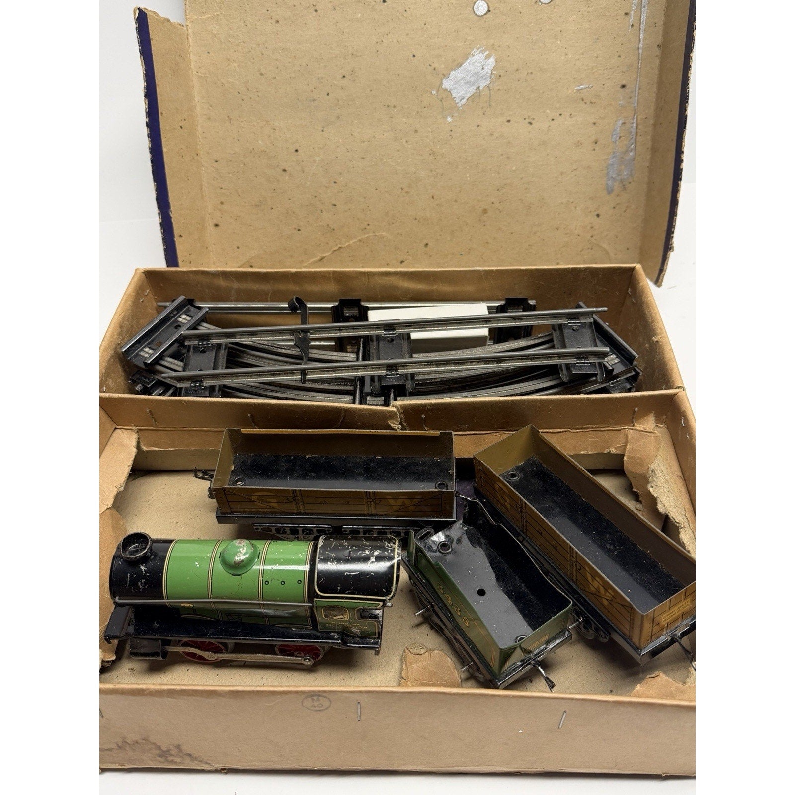 VINTAGE 1950 RARE HORNBY TRAIN M1 GOODS SET MECCANO LIMITED MADE IN ENGLAND