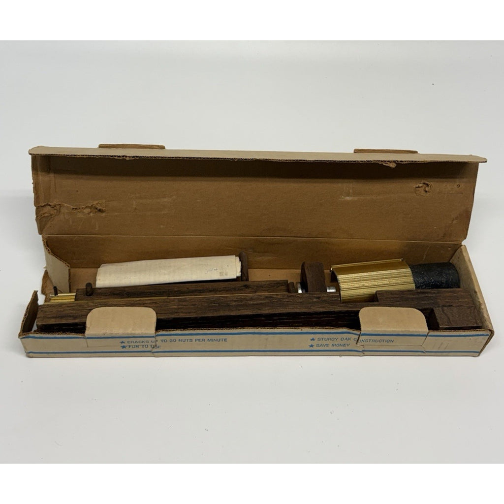 Vintage NOS Texas Native Inertia Nutcracker Model 7141 w/ Box & Instructions
