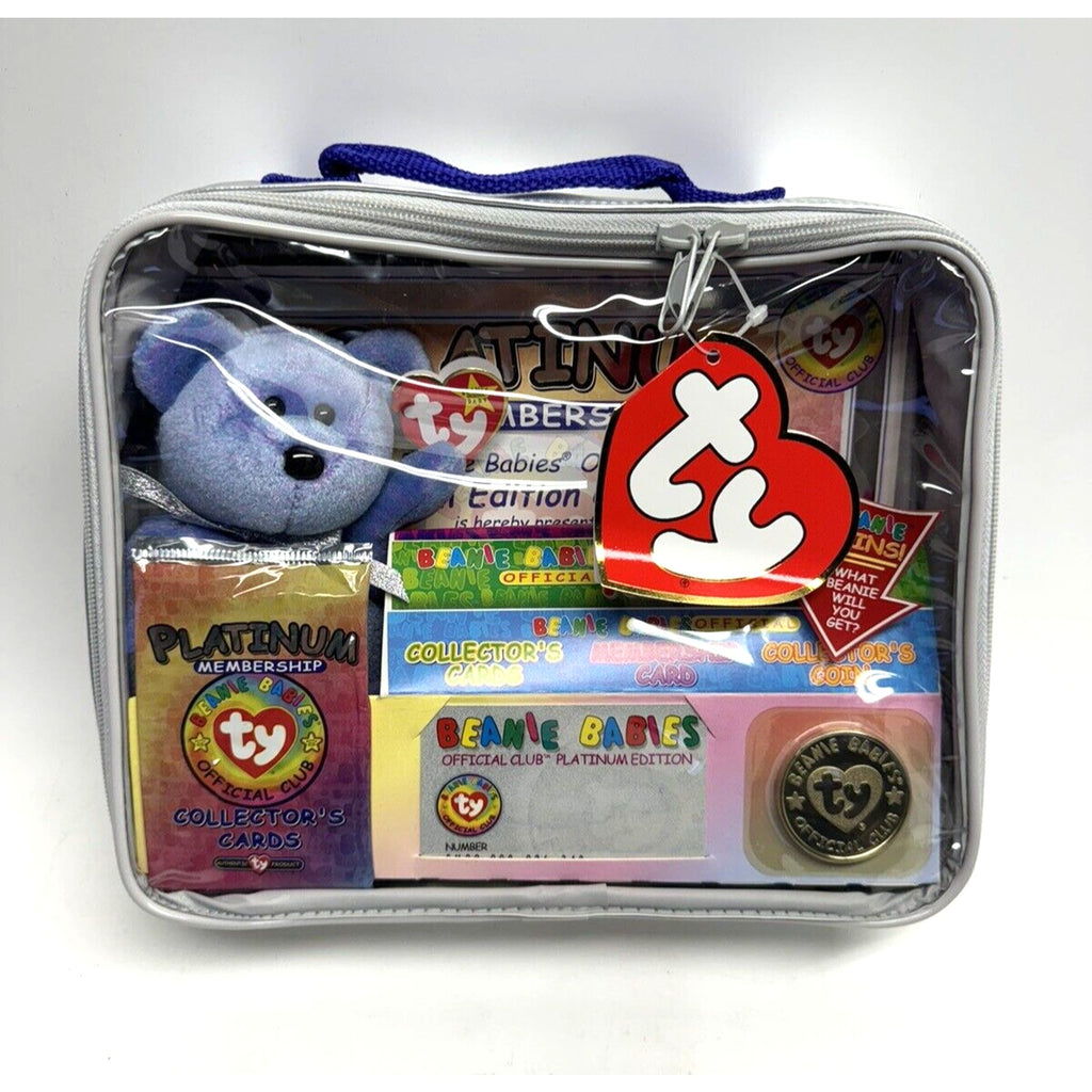 VINTAGE FACTORY SEALED TY Beanie Baby Official Club Membership Kit BBOC Platinum