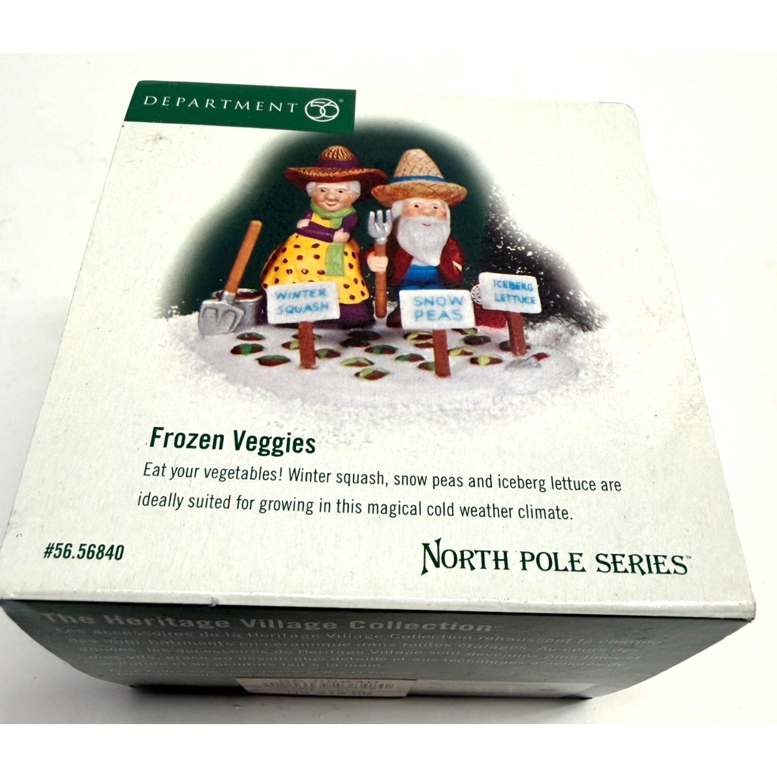 Vintage NOS 2002 Department 56 North Pole Series #56.56840 FROZEN VEGGIES