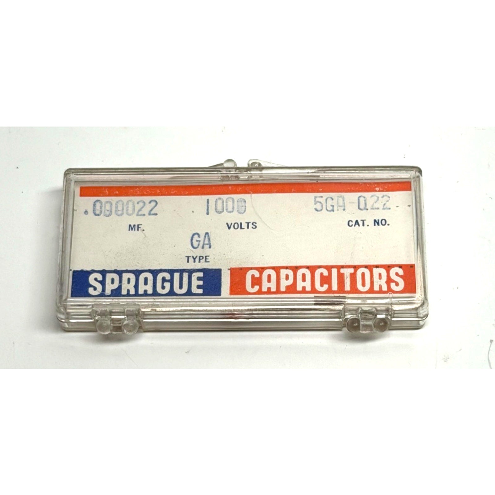 Vintage Sprague 5GA-Q22 Ceramic Disc Capacitor .000022uF 1000V NOS