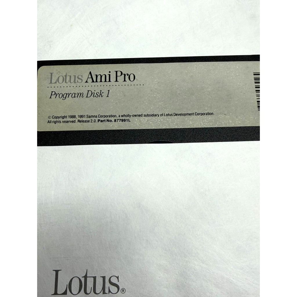 Vintage Lotus Ami Pro 2.0 5.25 Floppy Disk Set 1991 - Preowned