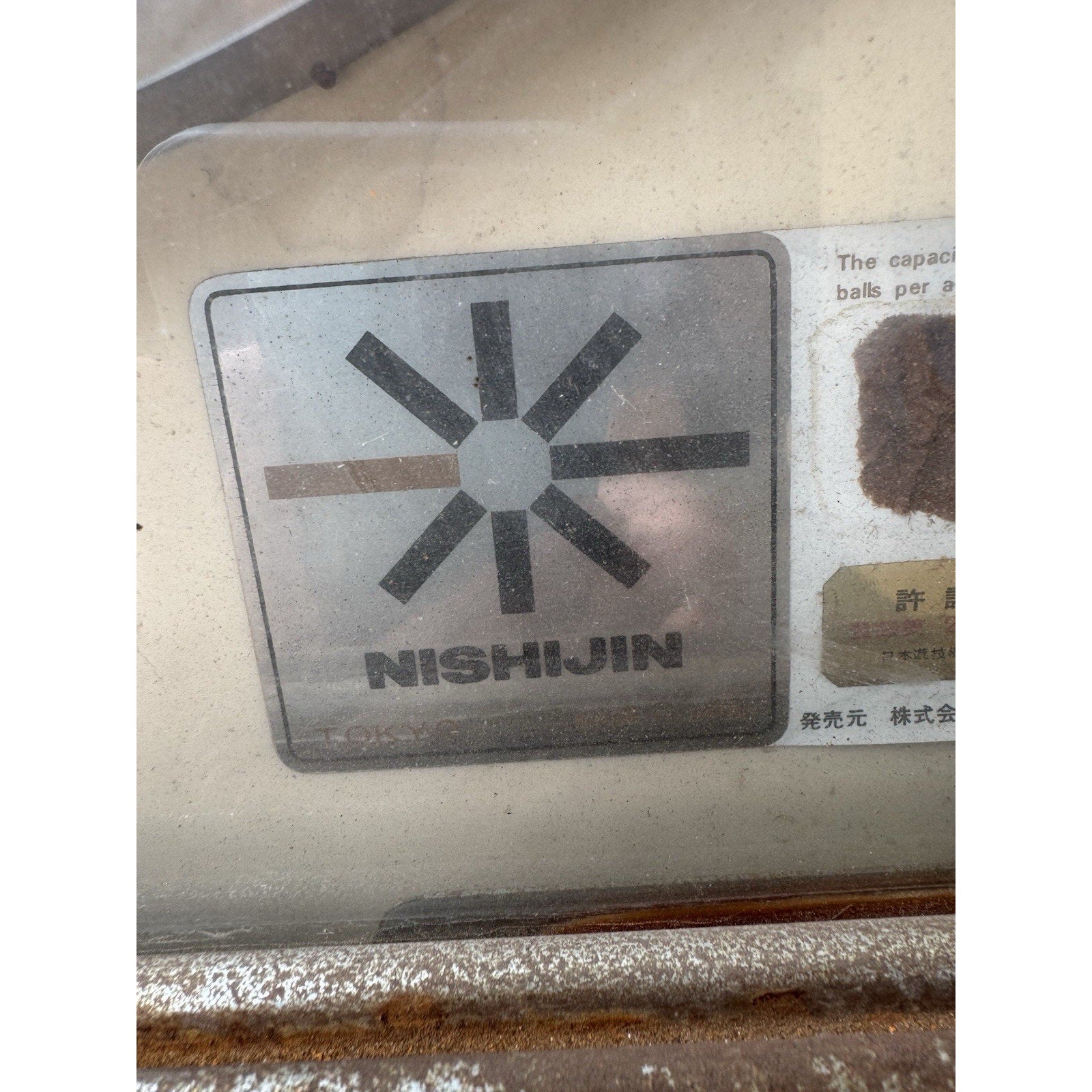 Vintage Nishijin Pachinko Machine Ball Plinko Arcade Untested Japanese W/ Balls