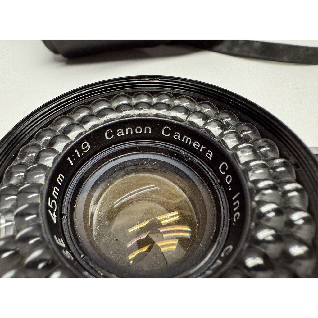 VINTAGE Canon Canonet 35mm Silver Point & Shoot Film Camera Made in JAPAN