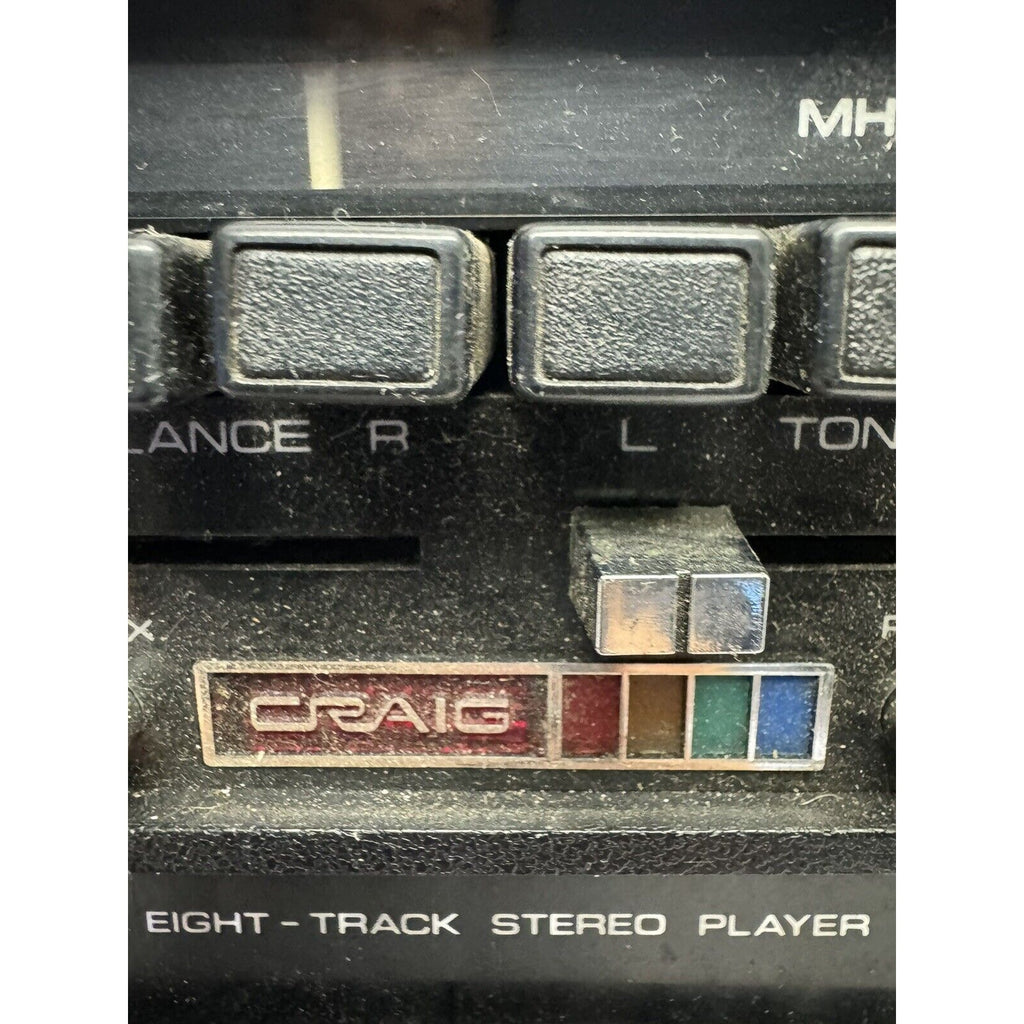 VINTAGE Craig Powerplay 3142 8-Track Stereo Slide Mount Tape Player JAPAN WORKS!