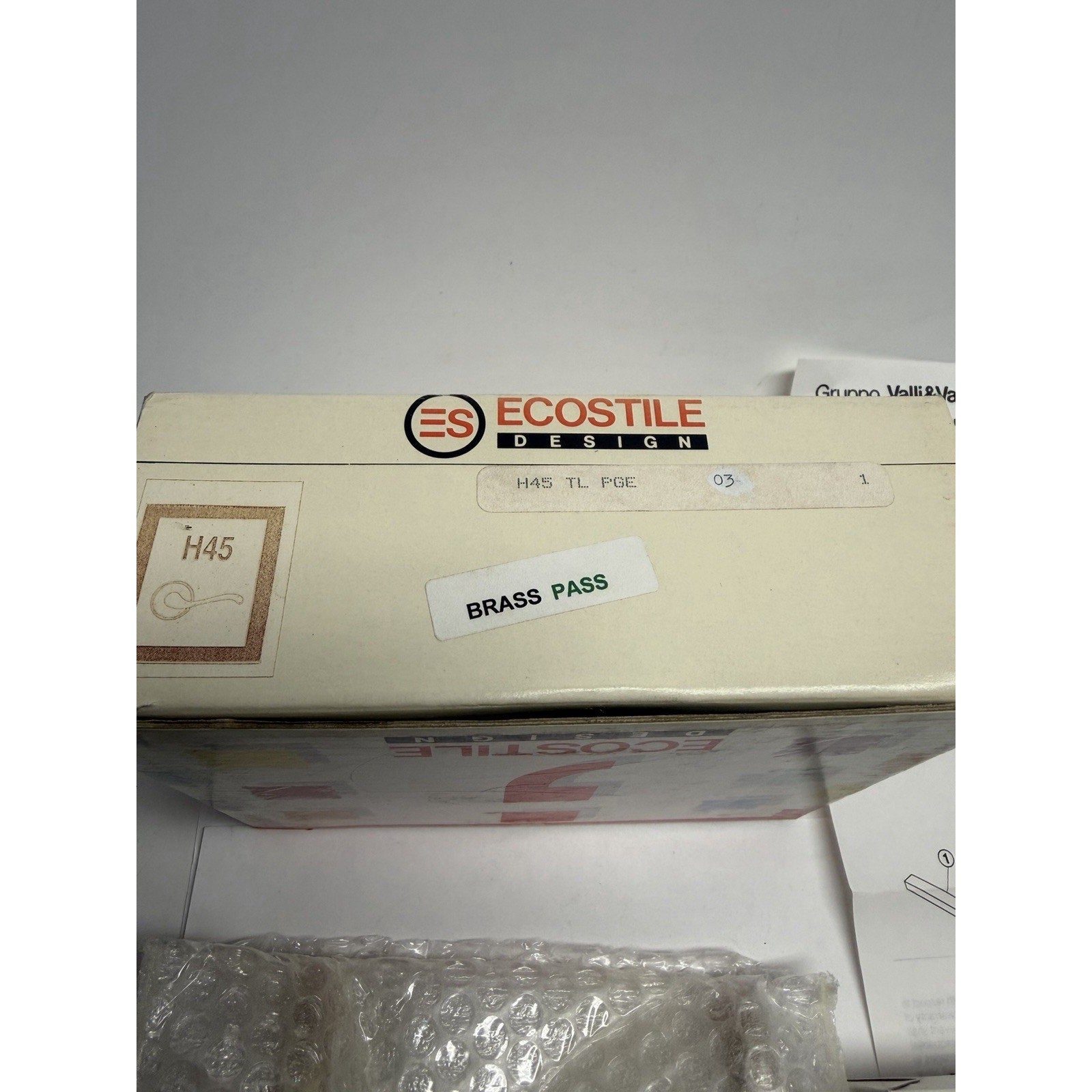 VINTAGE NOS Ecostile H45-PGE Designer Interior Door Levers Made in USA