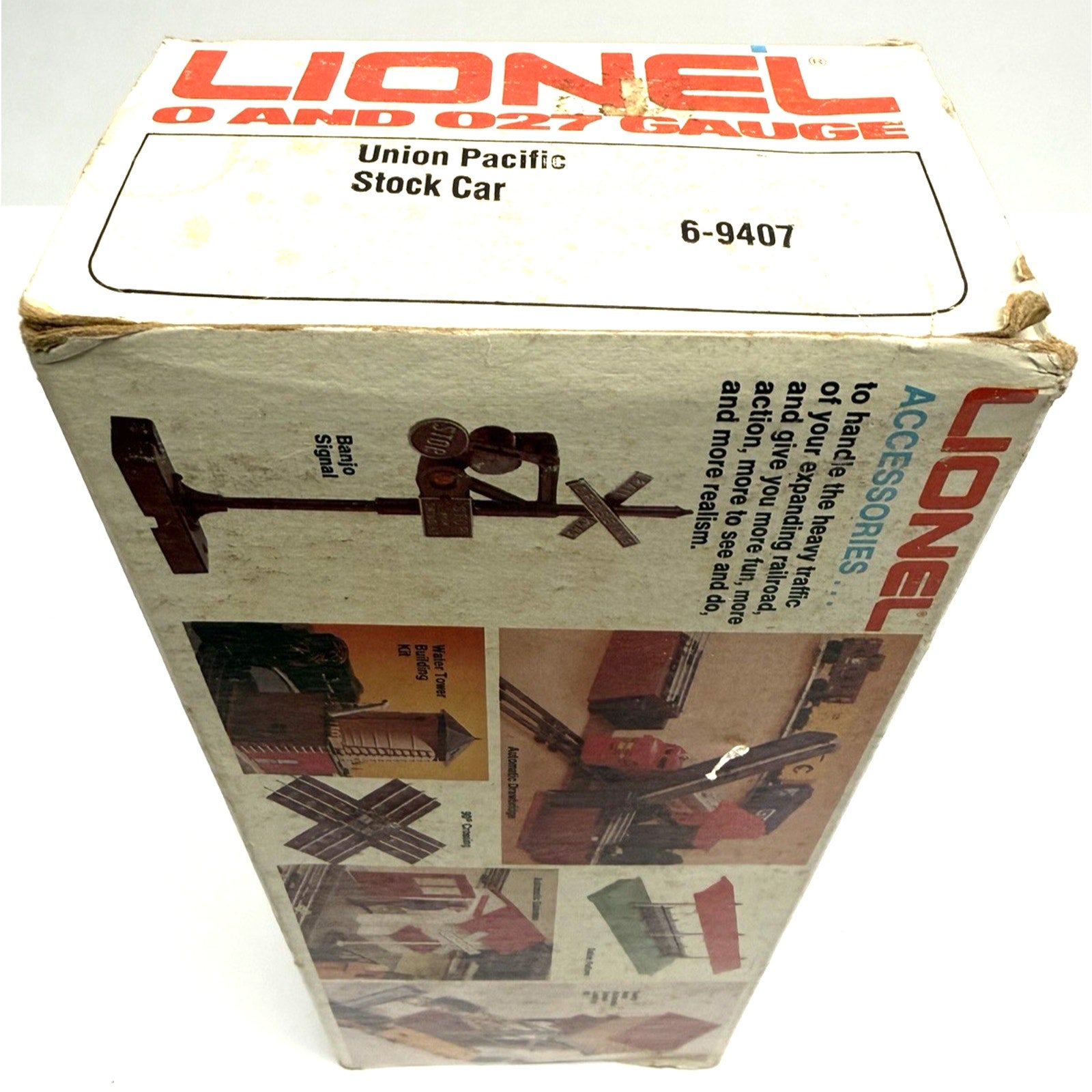 Vintage Lionel O 027 Union Pacific Stock Car Freight Carrier 6-9407 Train. 3155