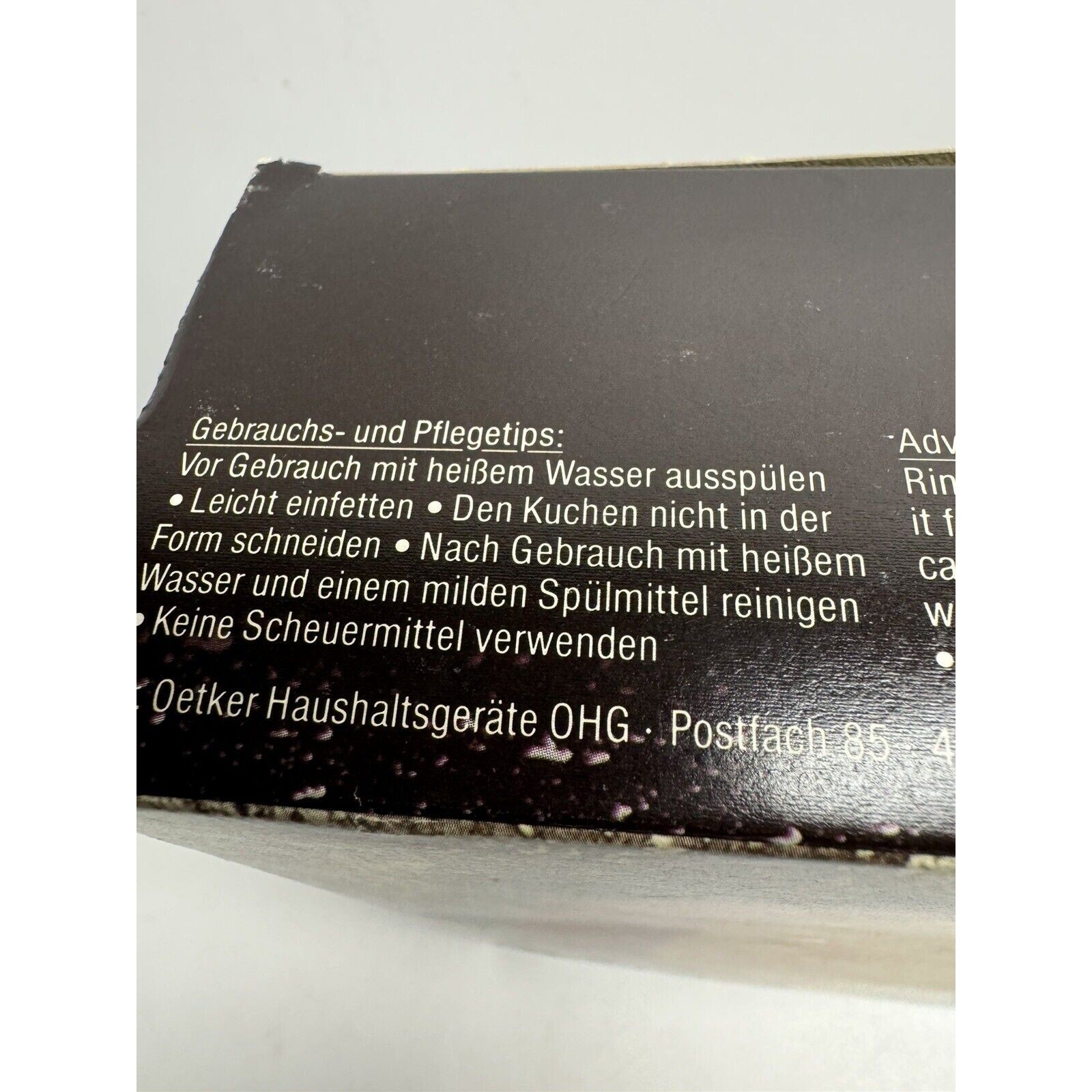 VINTAGE RARE Dr. Oetker Springform 26 cm Tradition Deep Cake Tin Made in Germany