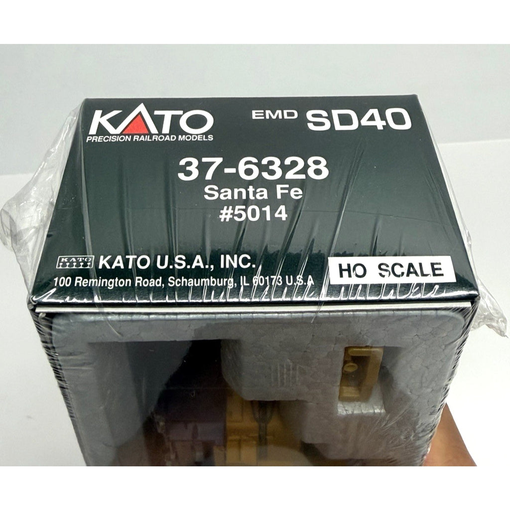 VTG Factory Seal Kato 37-6328 HO Scale Santa Fe EMD SD40 Diesel Locomotive #5014