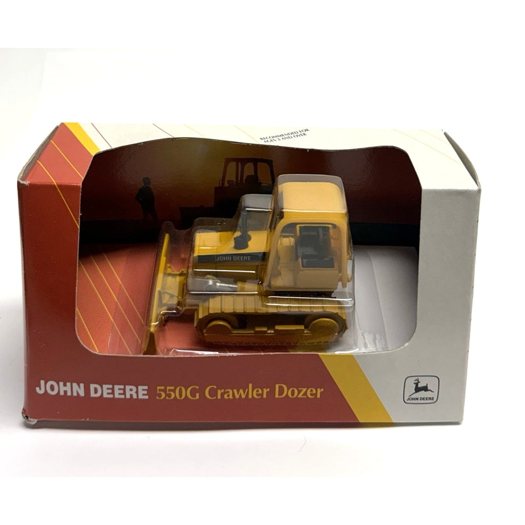 VINTAGE NOS ERTL John Deere Crawler Dozer 550G in Package 1:64 Scale Replica Toy
