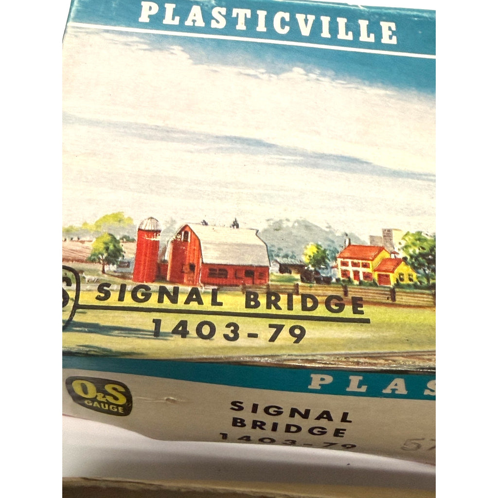 Vintage Plasticville USA O Gauge Signal Bridge 1403-79 Train Boxed Kit Bachmann