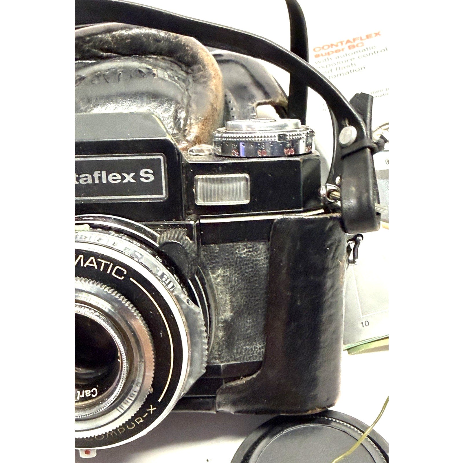 Vintage Contaflex S Automatic Black with 50mm f2.8 Tessar Made In Germany