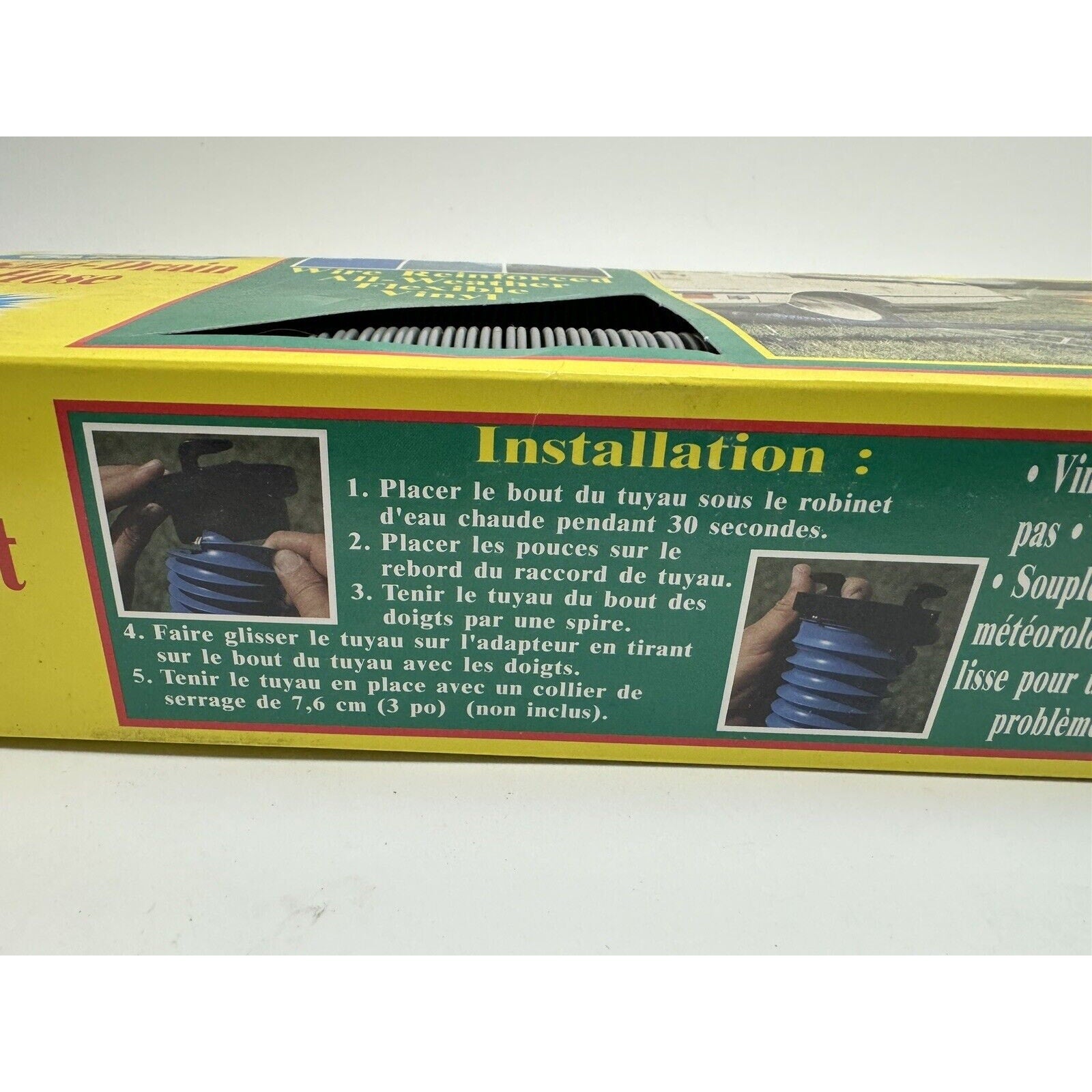 VINTAGE NOS CAMCO RV SANI-DRAIN SEWER HOSE 3"/10 FT. MODEL 27409 MADE IN USA