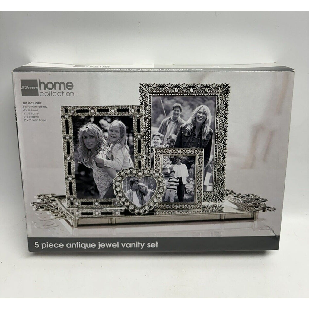 VINTAGE FACTORY SEALED JC Penny Home ~ 5 Piece Antique Jewel Vanity Frame Set