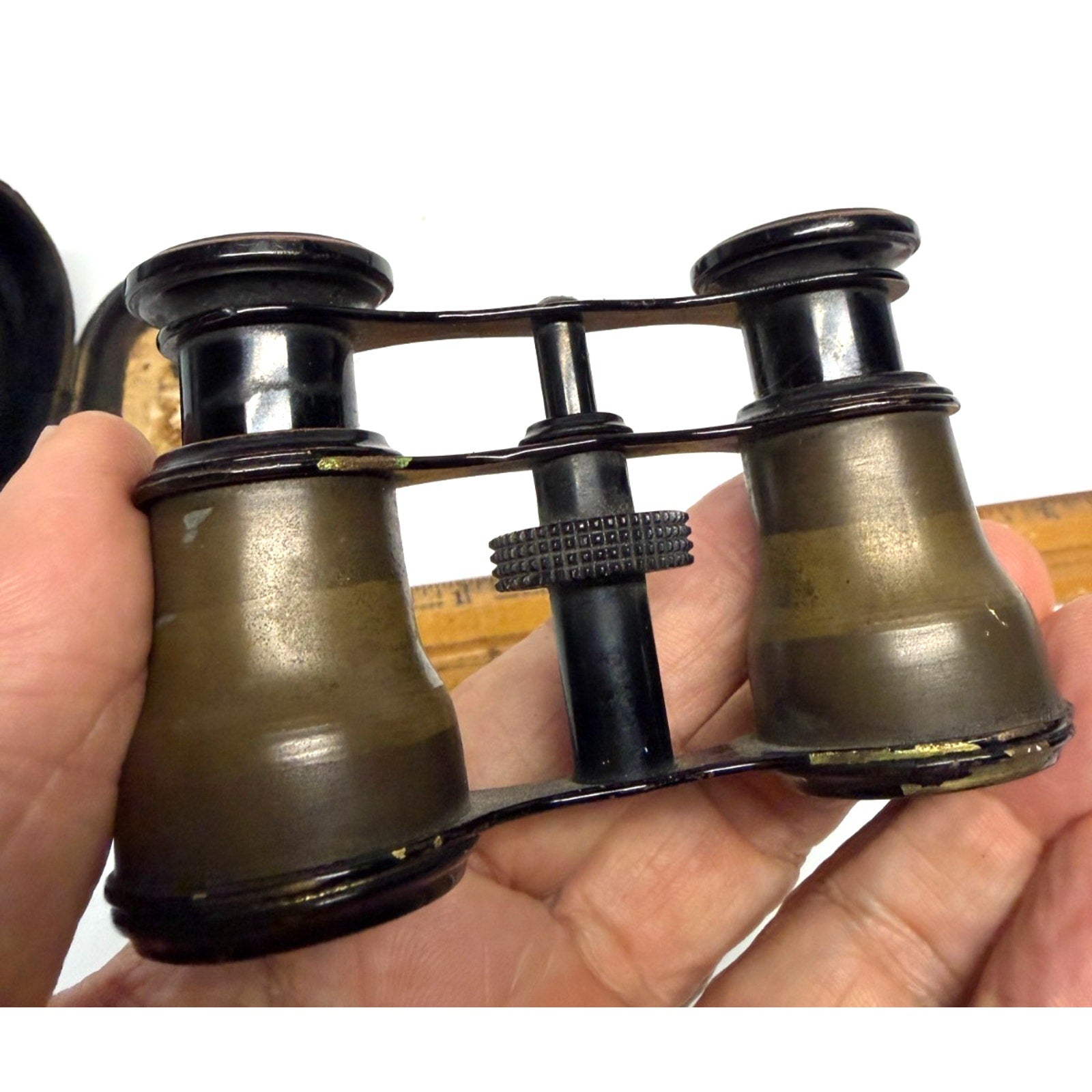 Vintage Antique Chevalier Paris Opera Glasses French Brass Binoculars Theater