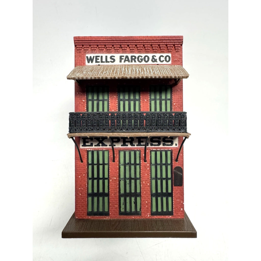 VINTAGE WELLS FARGO Express Building Toy Coin Bank Made in Hong Kong