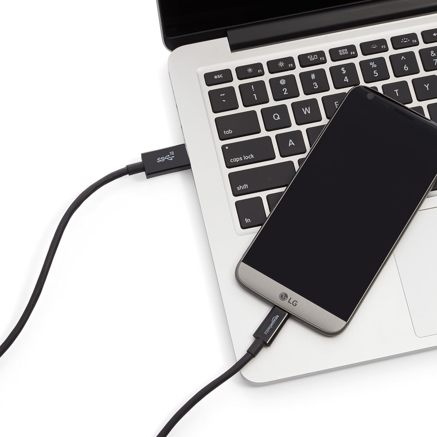 USB-C to USB-A 3.1 Gen 2 Adapter Charger Cable, Fast Charger, 10Gbps High-Speed, USB-IF Certified, Compatible with Iphone 16/15, Ipad, Tablets, Laptops, 3 Foot, Black