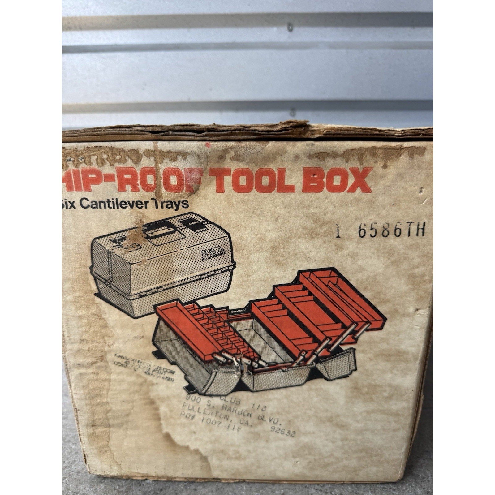 VINTAGE 1983 FACTORY SEALED Flambeau 6 Tray Hip Roof Tool Box
