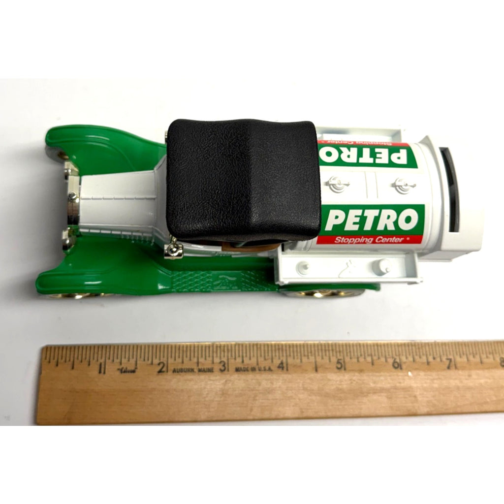 VINTAGE NEW 1918 TANKER DIE CAST METAL VEHICLE BANK -PETRO SHOPPING CENTER
