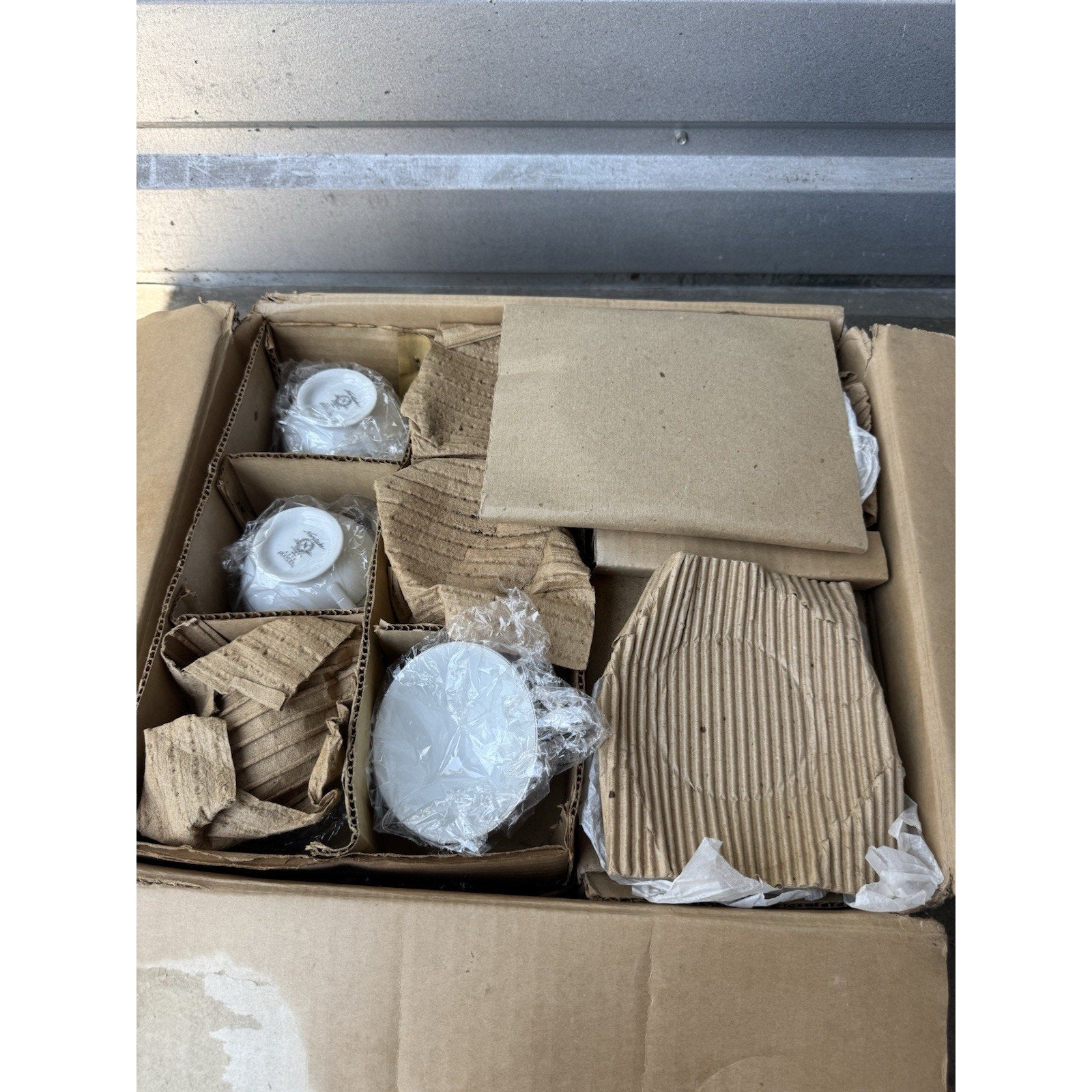 VINTAGE Noritake Japan 6975 Naples White Gray Scroll Porcelain Set of 23 Pieces