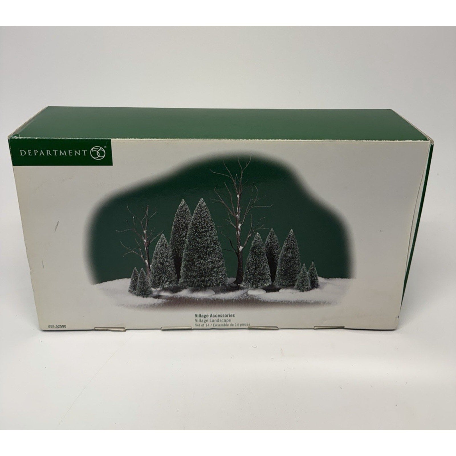 VINTAGE NOS Dept. 56 Village Landscape - Set of 14 in Original Box #56.52590