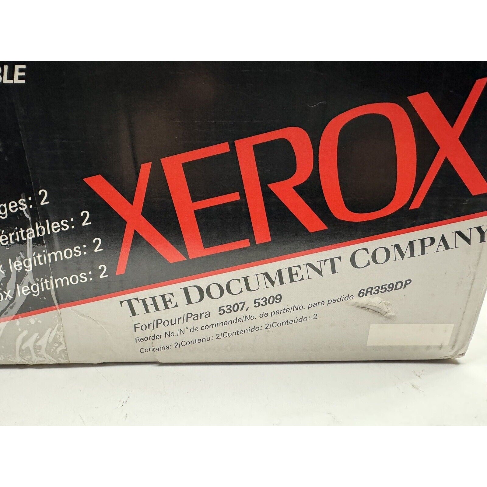 VINTAGE FACTORY SEALED Genuine Xerox 6R359DP Black Toner Cartridge For 5307 5309